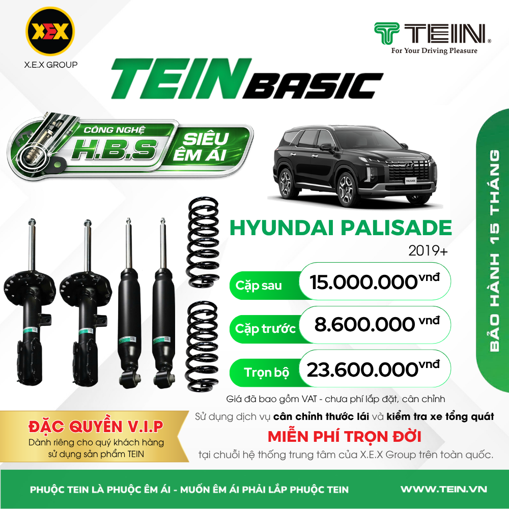 PHUỘC GIẢM XÓC HYUNDAI PALISADE – TEIN BASIC
