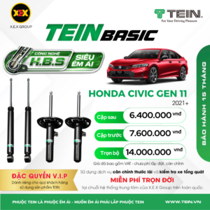 GIẢM XÓC HONDA CIVIC GEN11 (2021+) – TEIN BASIC