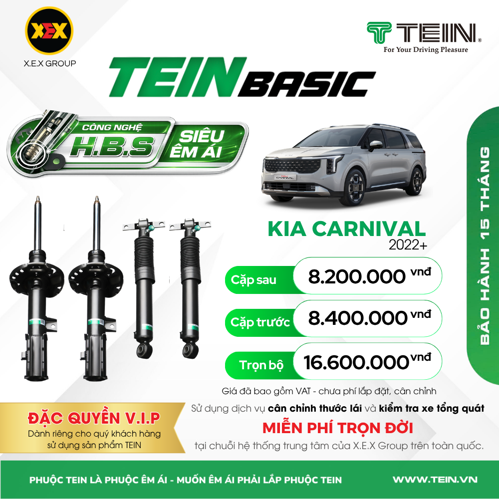 GIẢM XÓC CHO XE KIA CARNIVAL (2022+) TEIN BASIC
