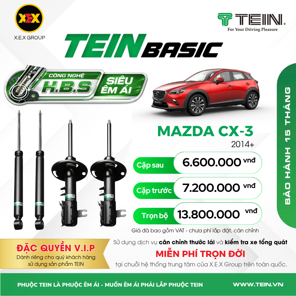 GIẢM XÓC MAZDA CX-3 (2014+) – TEIN BASIC