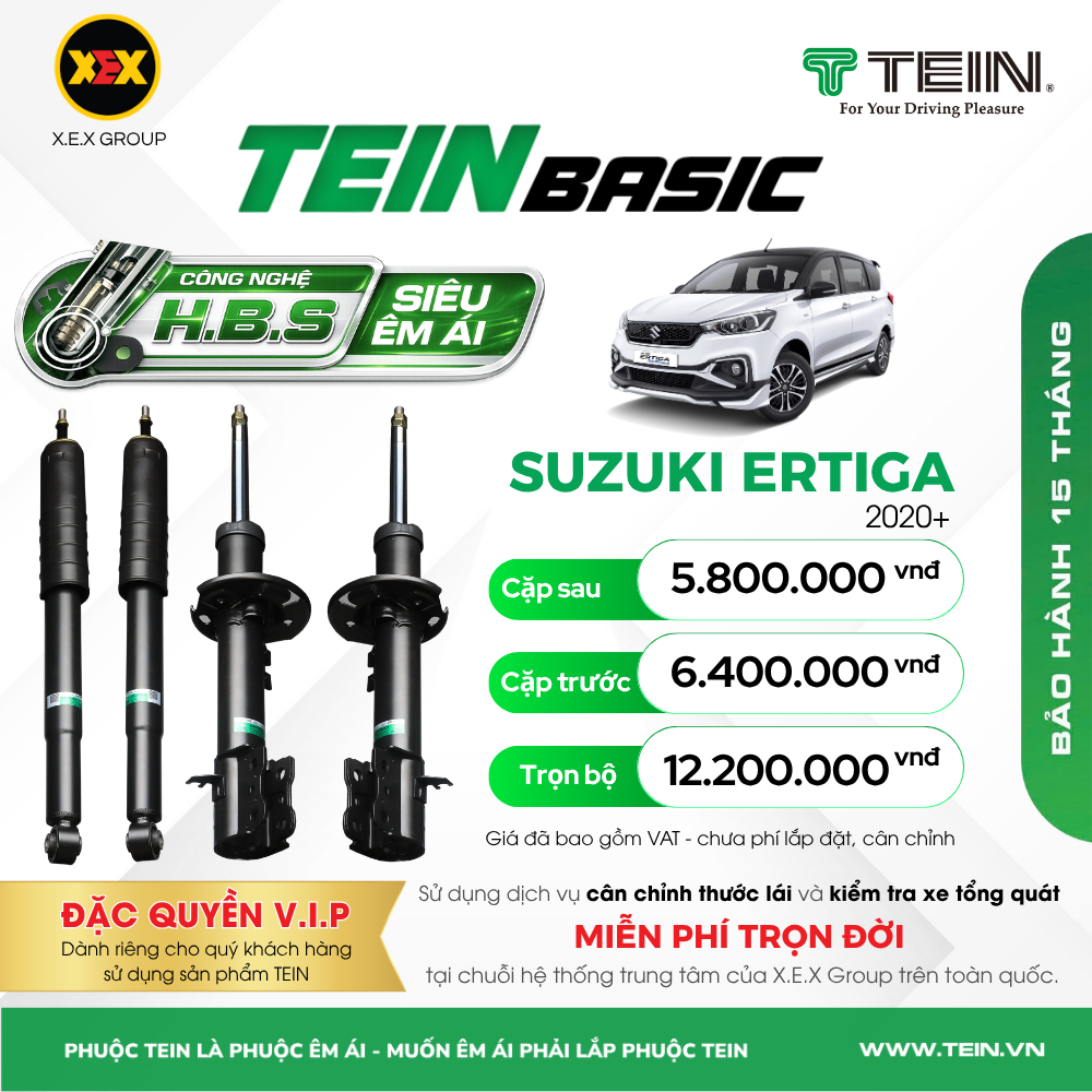GIẢM XÓC SUZUKI ERTIGA (2020+) TEIN BASIC