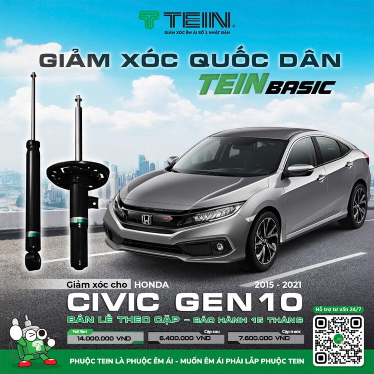 Phuộc Xe Honda Civic Gen10 TEIN Basic
