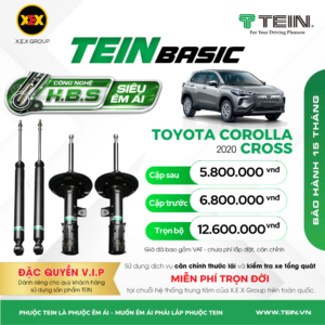 GIẢM XÓC CHO XE TOYOTA COROLLA CROSS (2020+)TEIN BASIC