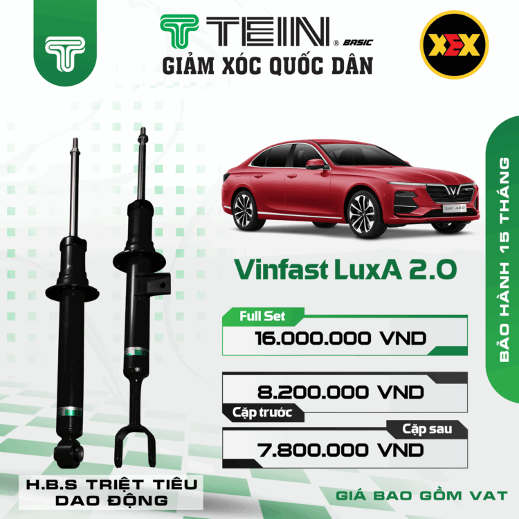 TEIN Basic - GIải pháp Giảm Xóc cho xe Vinfast Lux A2.0