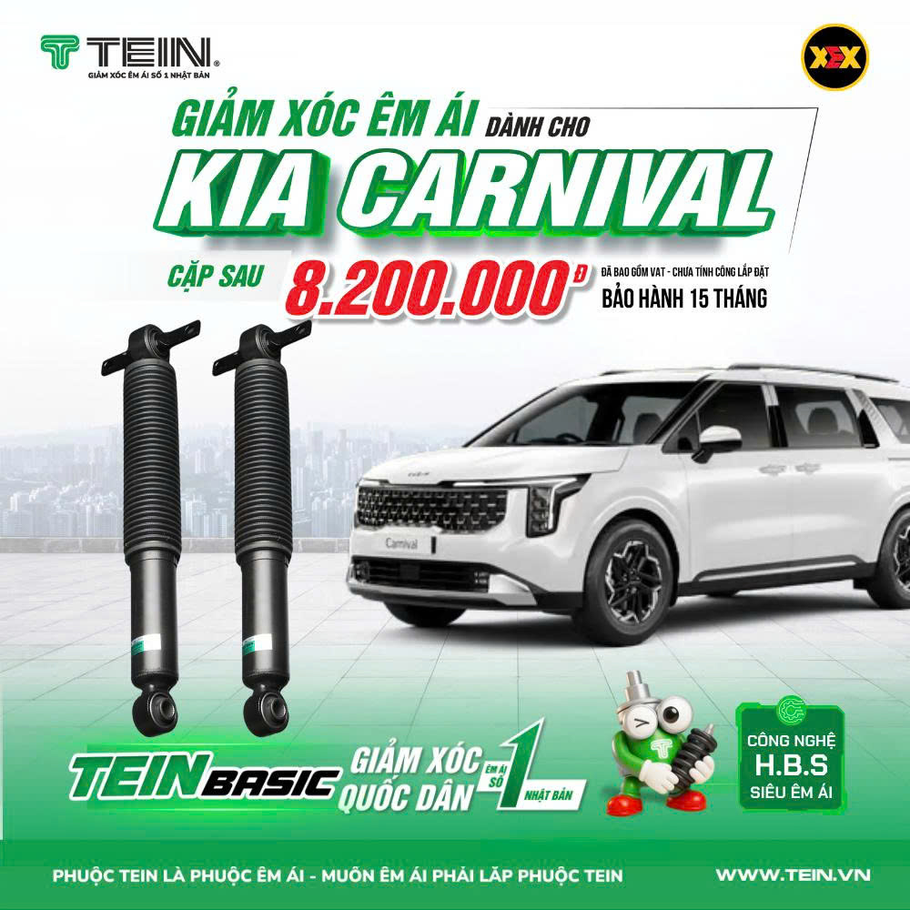 GIẢM XÓC CHO XE KIA CARNIVAL (2022+) TEIN BASIC