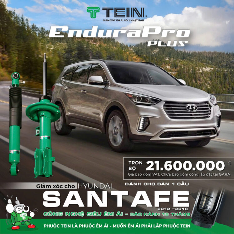 Giảm Xóc Cho Xe Hyundai Santafe Với TEIN Endurapro Plus