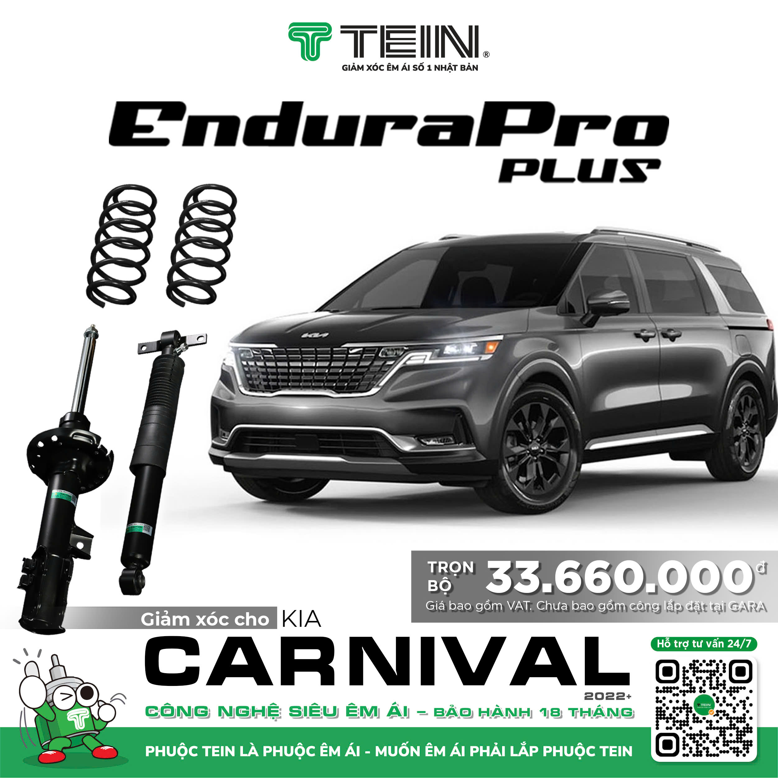 GIẢM XÓC CHO XE KIA CARNIVAL (2022+) TEIN ENDURAPRO PLUS