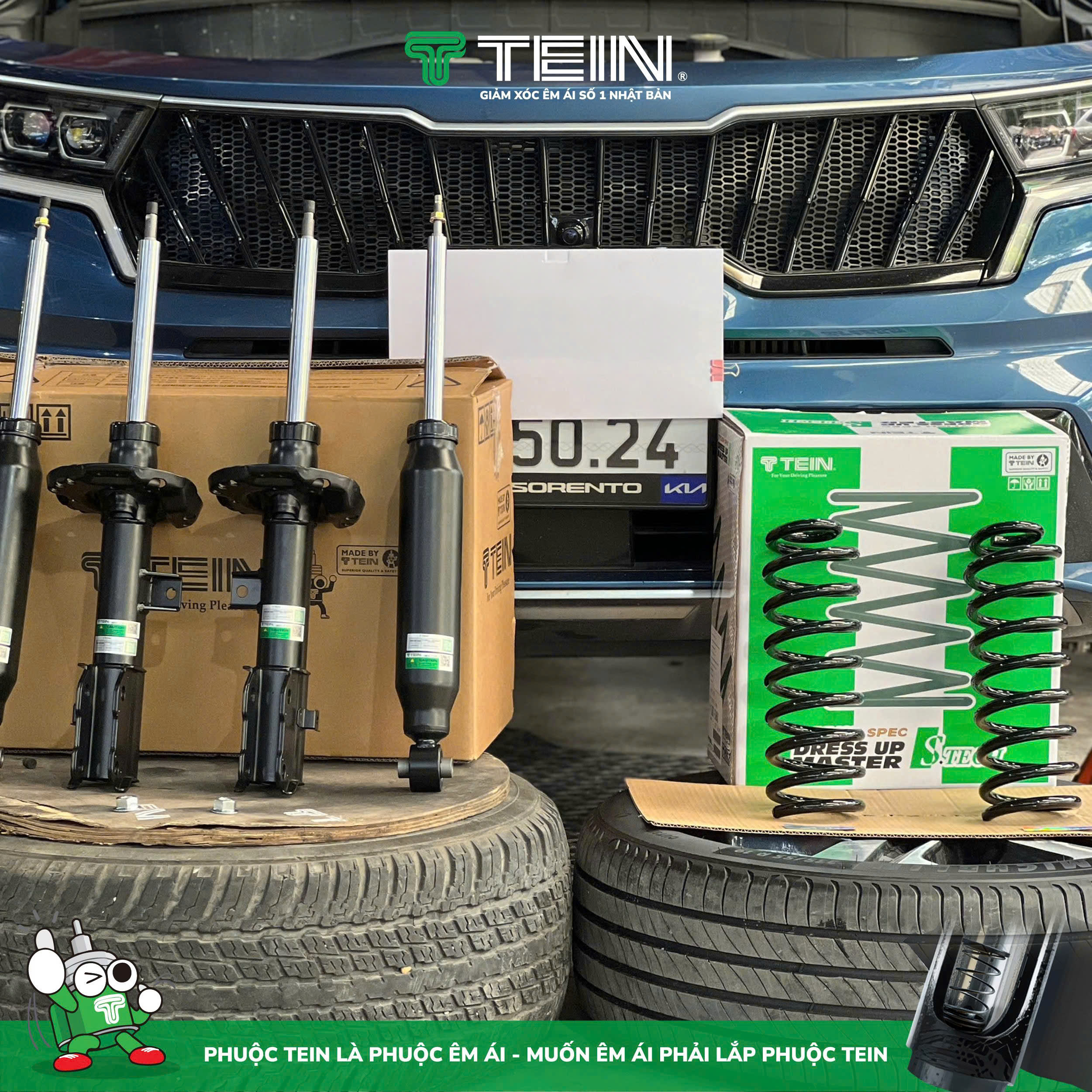 GIẢM XÓC CHO XE KIA SORENTO (2022+) TEIN ENDURAPRO PLUS