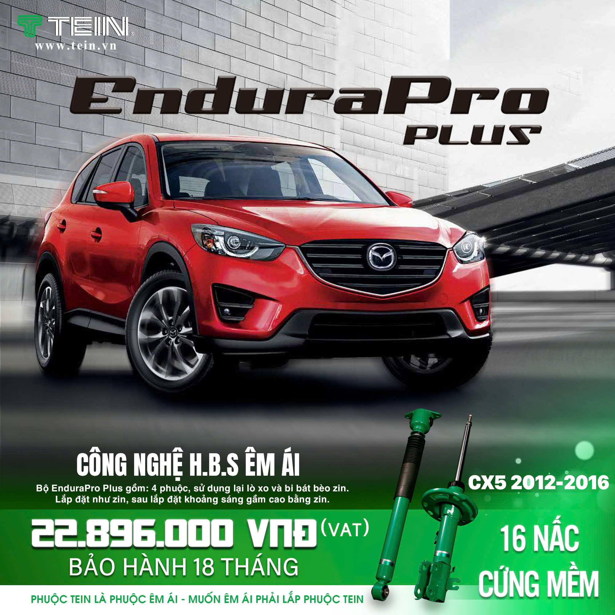GIẢM XÓC CHO XE MAZDA CX-5 (2012+)TEIN ENDURAPRO PLUS