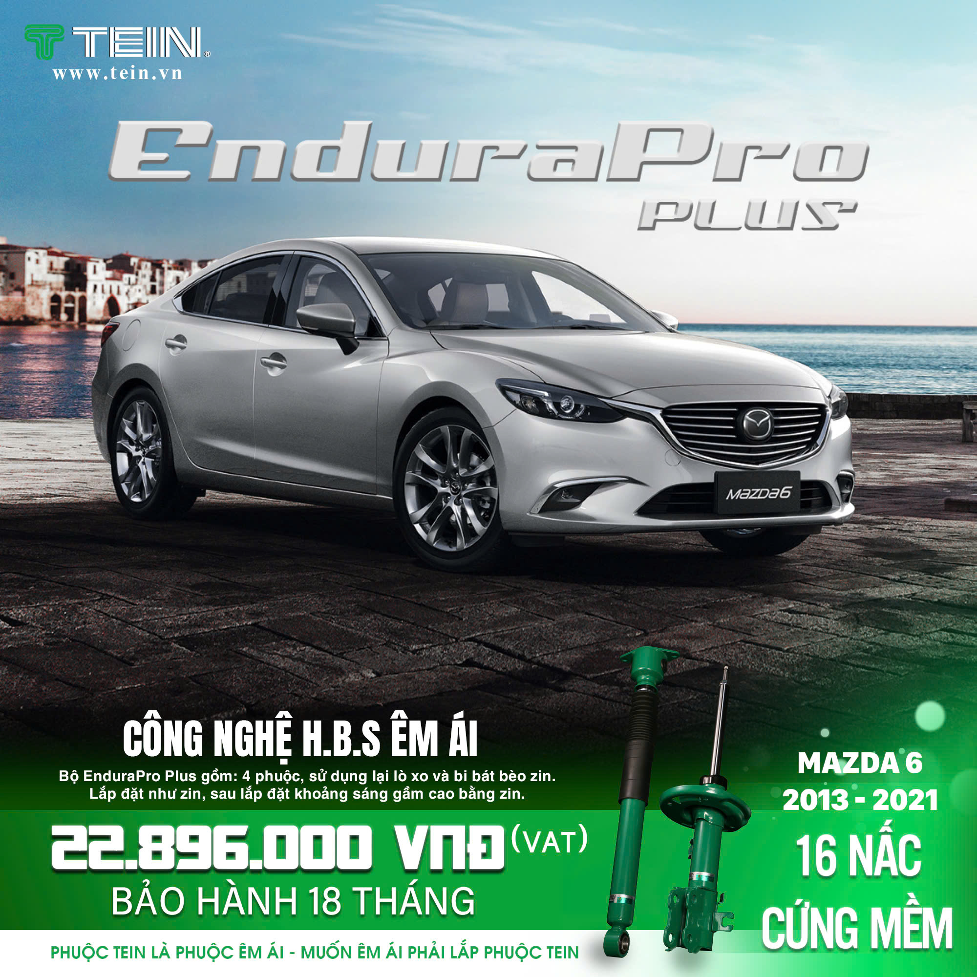 GIẢM XÓC CHO XE MAZDA6 (2013-2021) TEIN ENDURAPRO PLUS