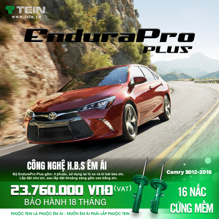 Giảm Xóc Cho Xe Toyota Camry (2006-2011) Giá Tốt Với TEIN Endurapro Plus
