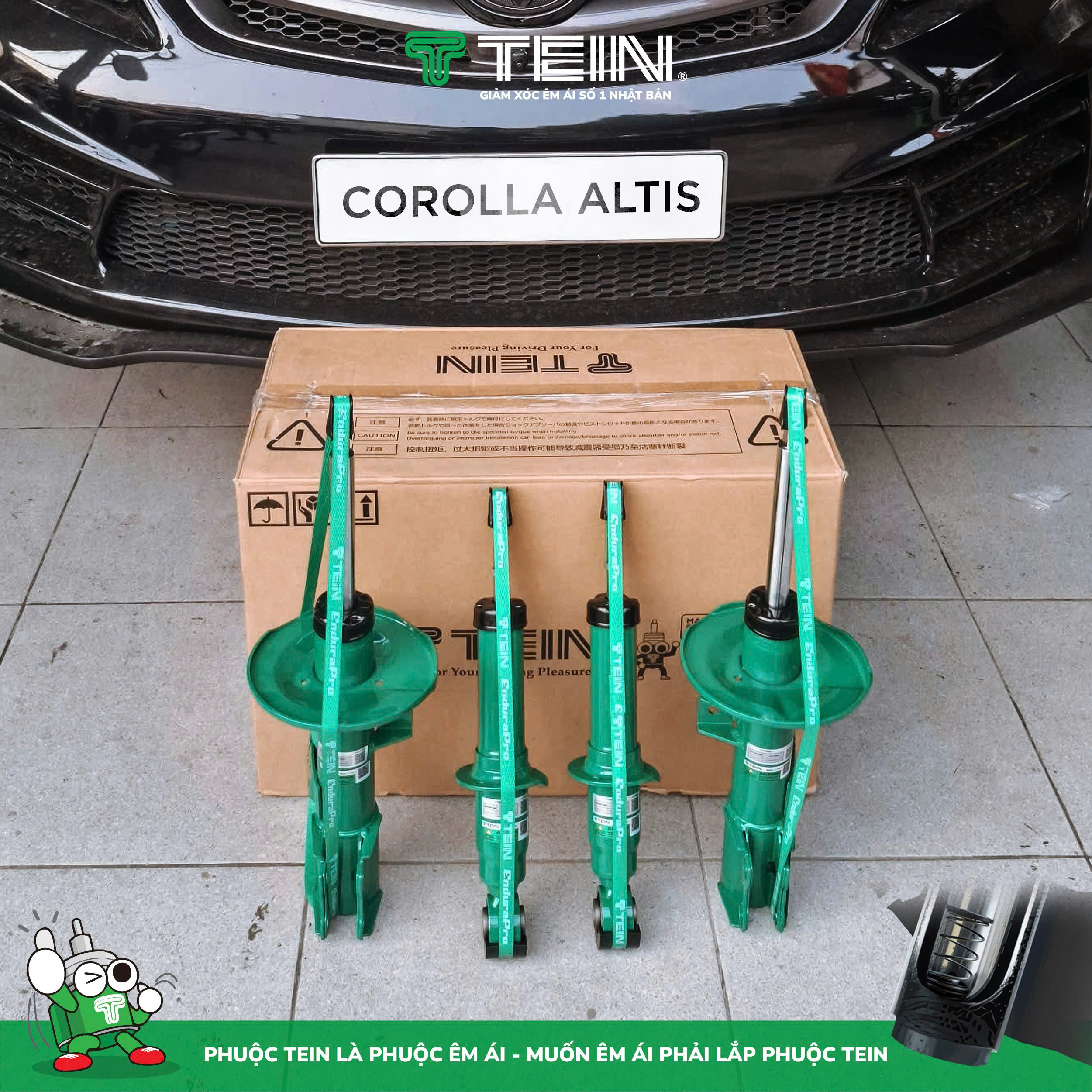 GIẢM XÓC CHO XE TOYOTA COROLLA ALTIS (2008-2012) TEIN ENDURAPRO PLUS