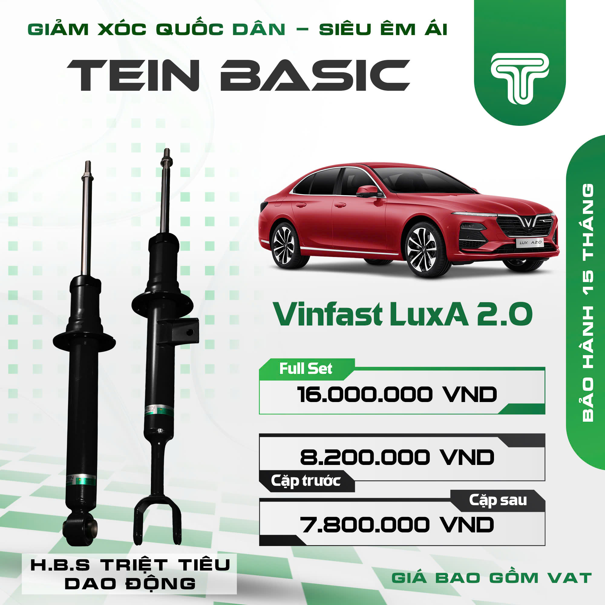 GIẢM XÓC CHO XE KIA SELTOS (2019+) TEIN BASIC