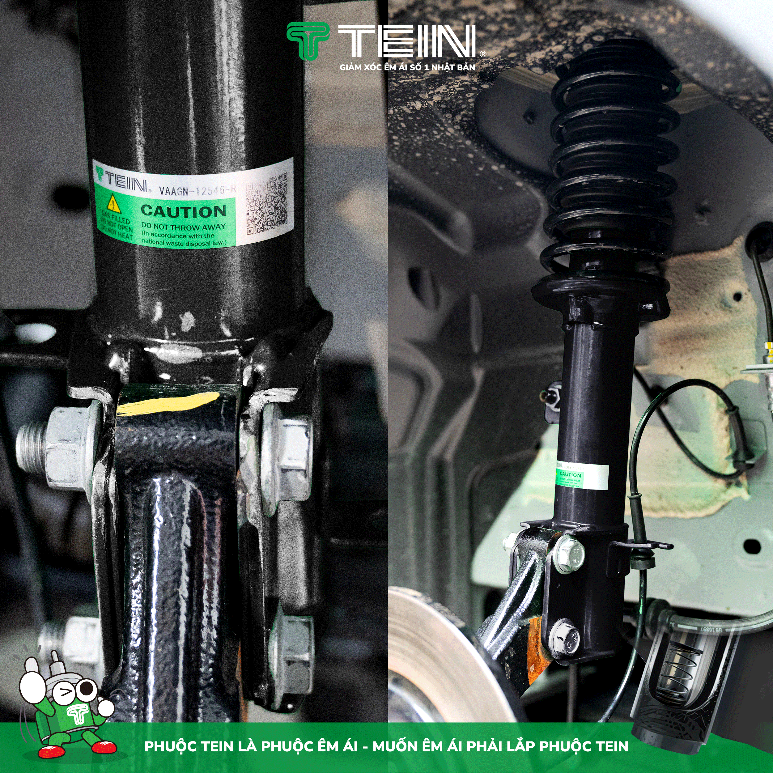 Phuộc VF3 TEIN Basic – Siêu phẩm êm ái vượt trội dành cho xe Vinfast