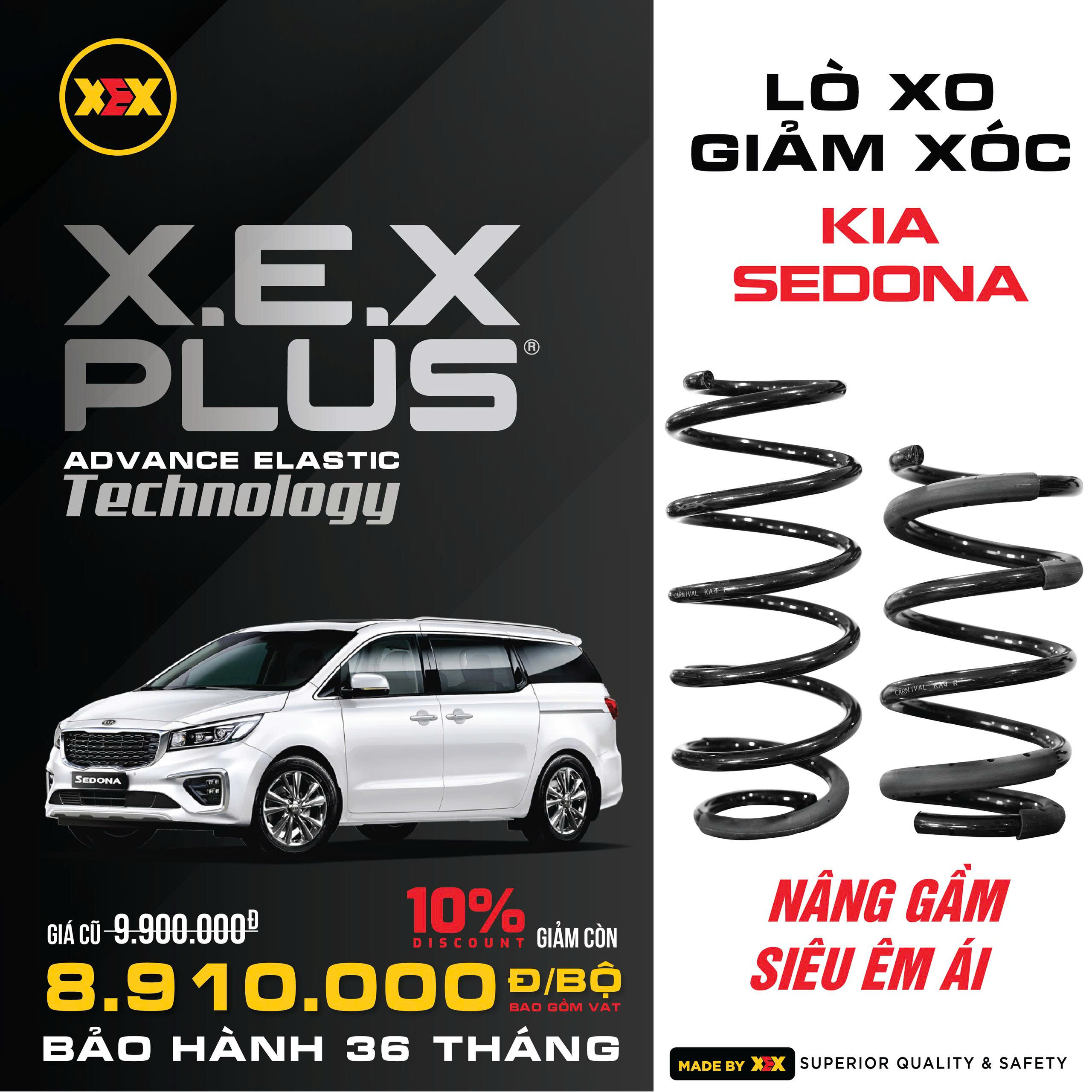 GIẢM XÓC KIA SEDONA (2015-2021) – TEIN BASIC