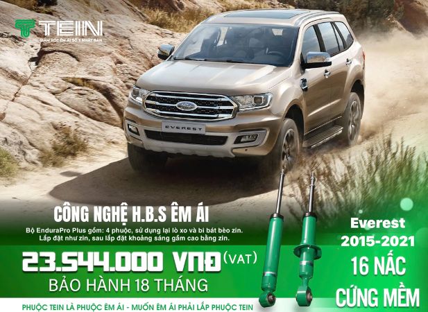 Ford Everest độ giảm xóc TEIN Endurapro Plus