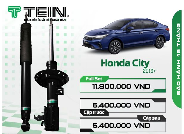 Giảm xóc Honda City 2013+ TEIN Basic