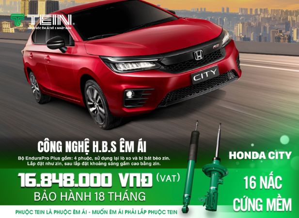 Honda City độ giảm xóc TEIN Basic