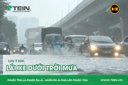 luu y khi lai xe duoi troi mua