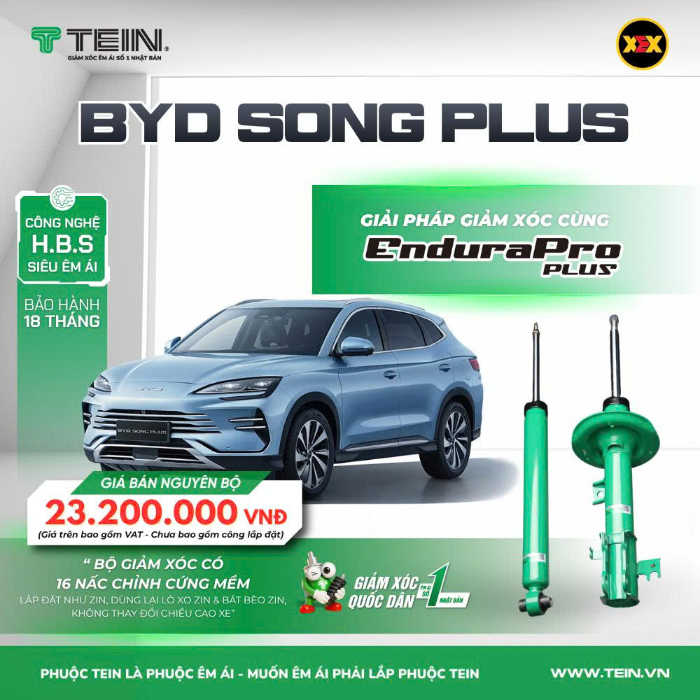 PHUỘC GIẢM XÓC BYD SONG PLUS TEIN ENDURAPROPLUS ÊM ÁI VƯỢT TRỘI