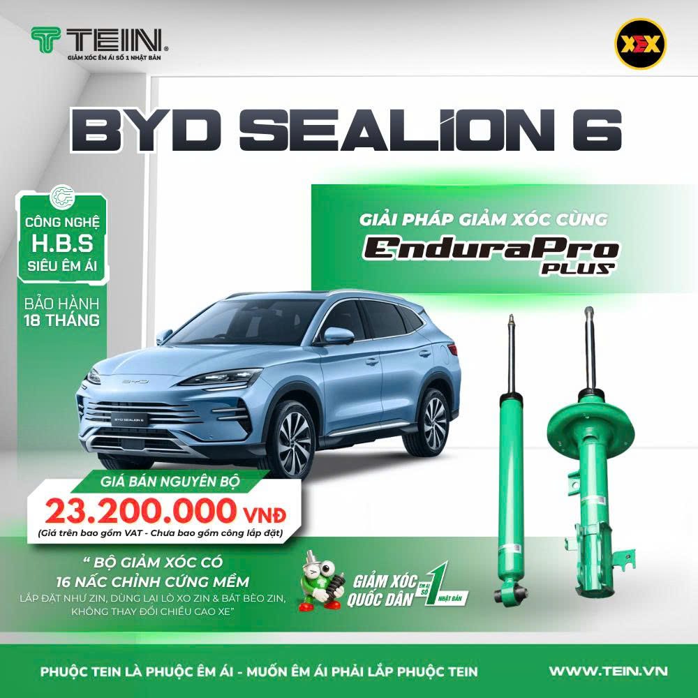 PHUỘC GIẢM XÓC BYD SEALION 6 TEIN ENDURAPROPLUS ÊM ÁI VƯỢT TRỘI