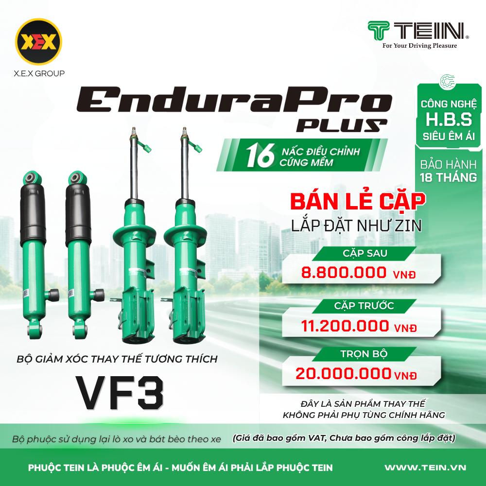Phuộc giảm xóc tương thích VF3 TEIN EnduraPro Plus
