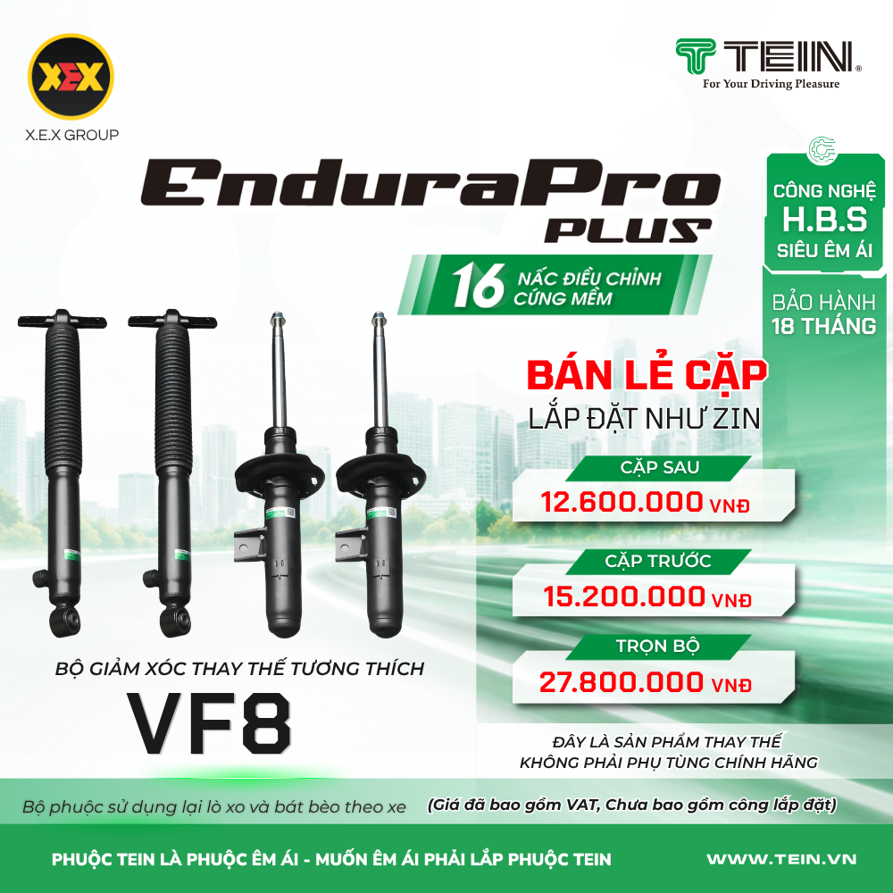 Phuộc giảm xóc tương thích VF8 TEIN EnduraPro Plus