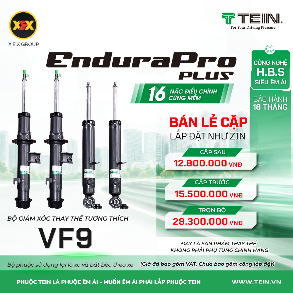 Phuộc giảm xóc tương thích VF9 TEIN EnduraPro Plus