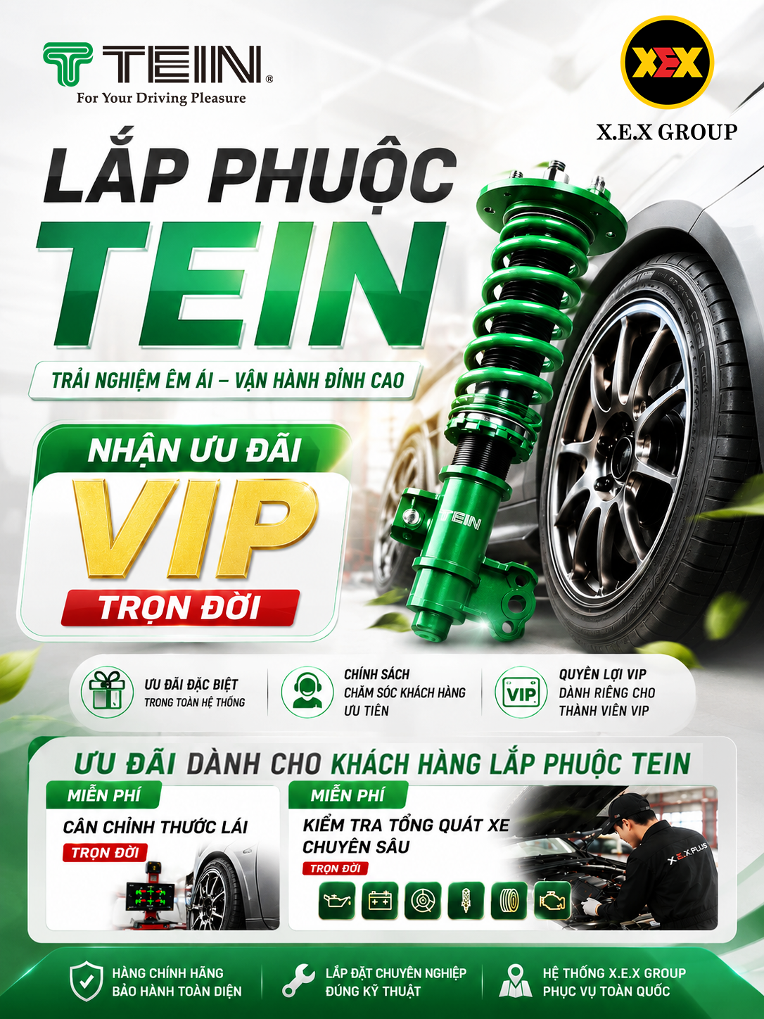 Phuộc giảm xóc VinFast VF9 TEIN EnduraPro Plus
