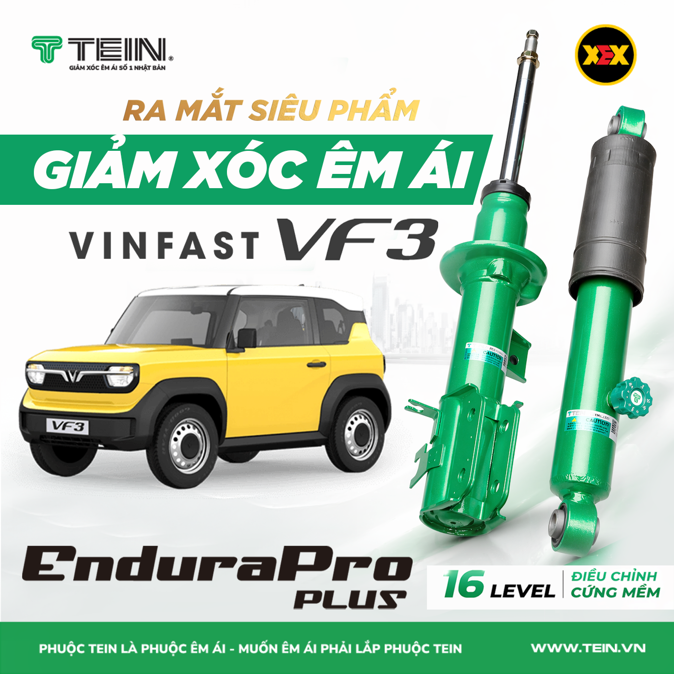 Phuộc giảm xóc VinFast VF3 TEIN EnduraPro Plus