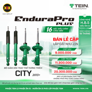 GIẢM XÓC THAY THẾ TƯƠNG THÍCH HONDA CITY (2013+) TEIN ENDURAPRO PLUS