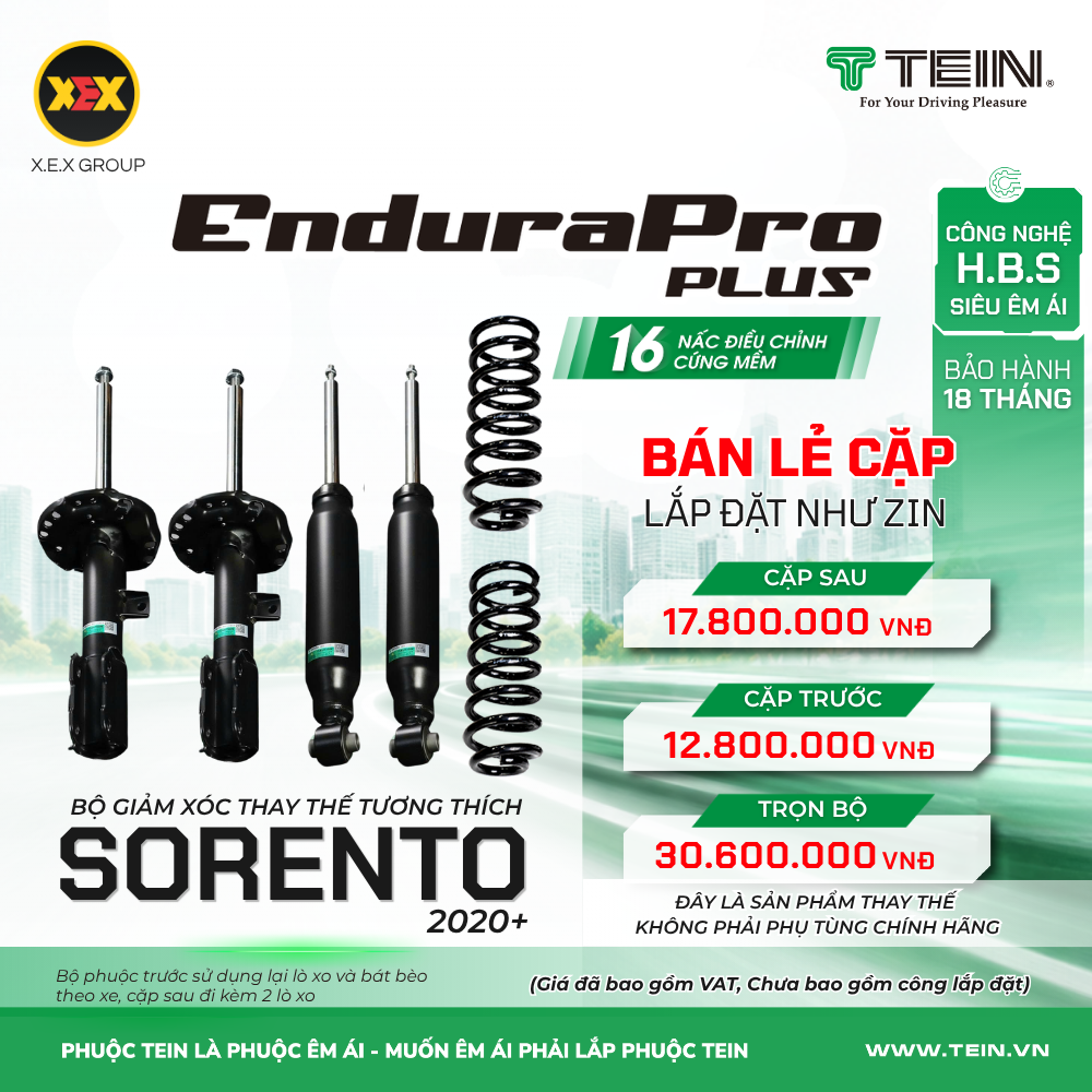 GIẢM XÓC THAY THẾ TƯƠNG THÍCH KIA SORENTO (2020+) TEIN ENDURAPRO PLUS