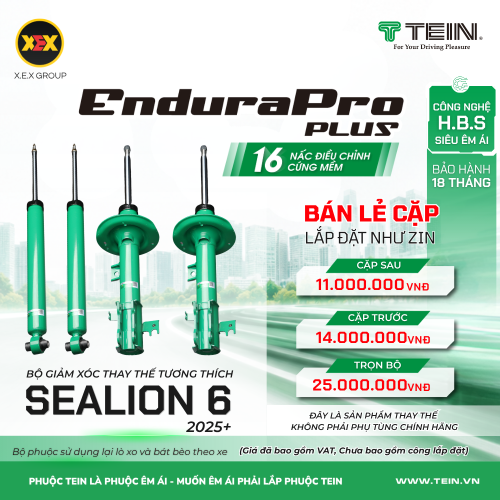 GIẢM XÓC THAY THẾ TƯƠNG THÍCH BYD SEALION 6 (2025+) TEIN ENDURAPRO PLUS