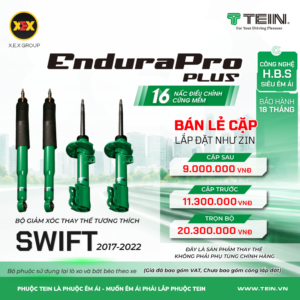 GIẢM XÓC THAY THẾ TƯƠNG THÍCH SUZUKI SWIFT (2017-2022) TEIN ENDURAPRO PLUS