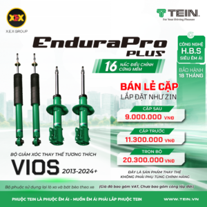 GIẢM XÓC THAY THẾ TƯƠNG THÍCH TOYOTA VIOS (2013-2024+) TEIN ENDURAPRO PLUS