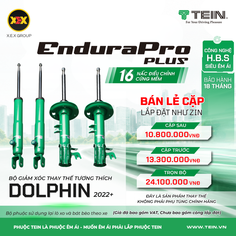 GIẢM XÓC THAY THẾ TƯƠNG THÍCH BYD DOLPHIN (2022+) TEIN ENDURAPRO PLUS