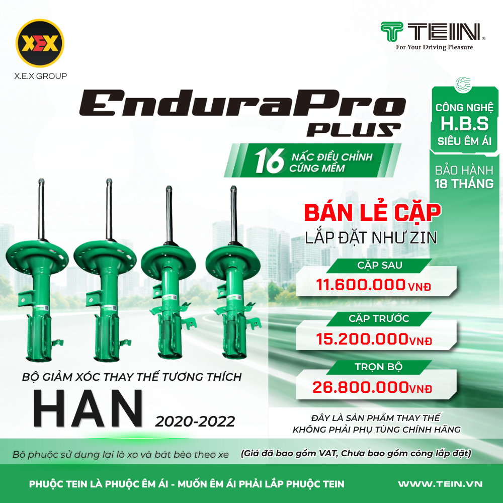 GIẢM XÓC THAY THẾ TƯƠNG THÍCH BYD HAN (2020-2022) TEIN ENDURAPRO PLUS