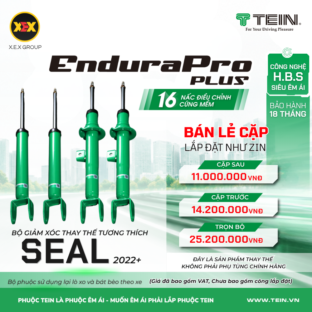 GIẢM XÓC THAY THẾ TƯƠNG THÍCH BYD SEAL (2022+) TEIN ENDURAPRO PLUS