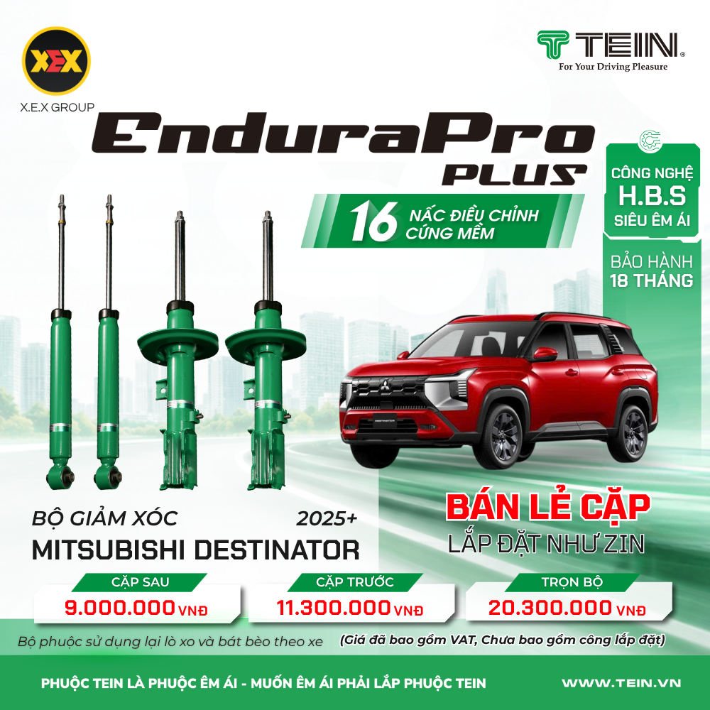 GIẢM XÓC CHO XE MITSUBISHI DESTINATOR (2025+) TEIN ENDURAPRO PLUS