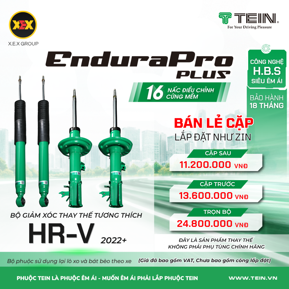 GIẢM XÓC THAY THẾ TƯƠNG THÍCH HONDA HR-V (2022+) TEIN ENDURAPRO PLUS