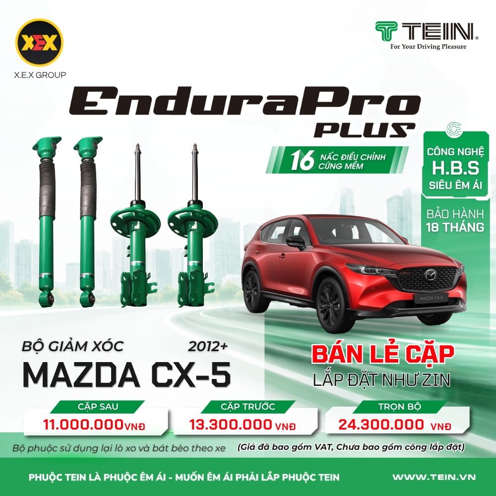 GIẢM XÓC CHO XE MAZDA CX-5 (2012+)TEIN ENDURAPRO PLUS