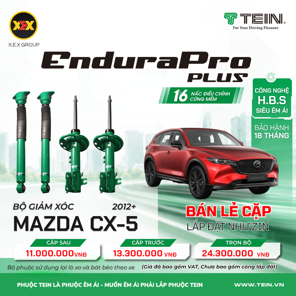GIẢM XÓC CHO XE MAZDA CX-5 (2012+)TEIN ENDURAPRO PLUS