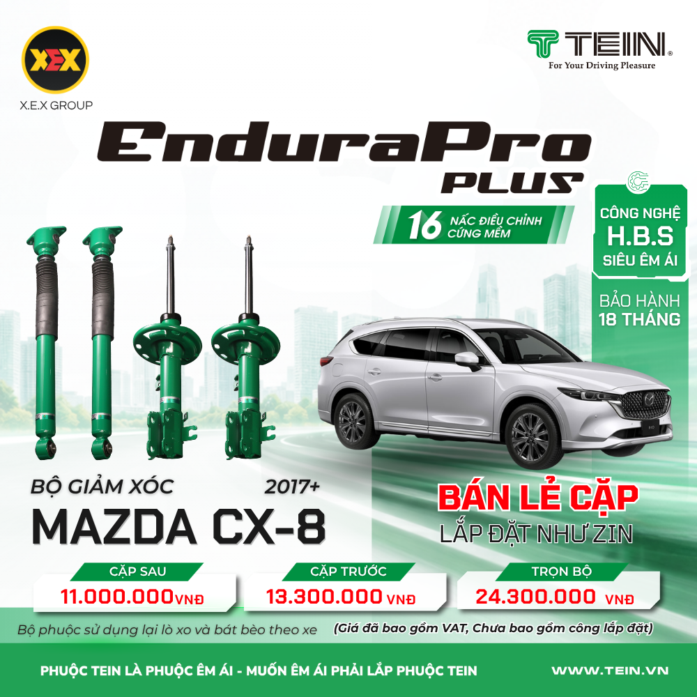 GIẢM XÓC CHO XE MAZDA CX-8 (2017+) TEIN ENDURAPRO PLUS