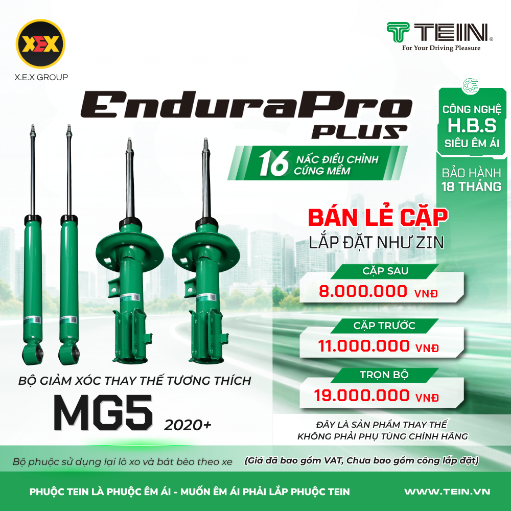 GIẢM XÓC THAY THẾ TƯƠNG THÍCH MG5 (2020+) TEIN ENDURAPRO PLUS