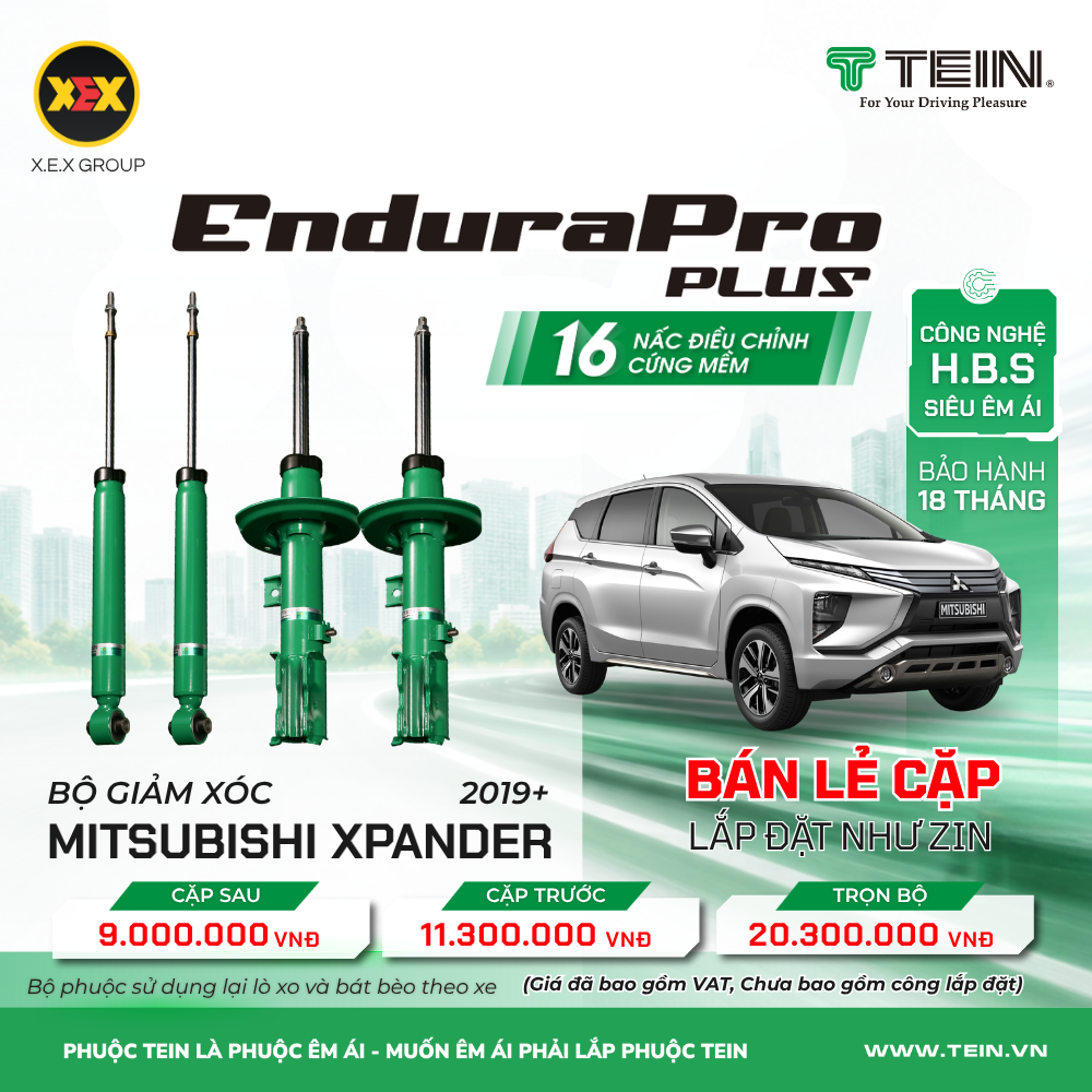 GIẢM XÓC CHO XE MITSUBISHI XPANDER (2019+) TEIN ENDURAPRO PLUS