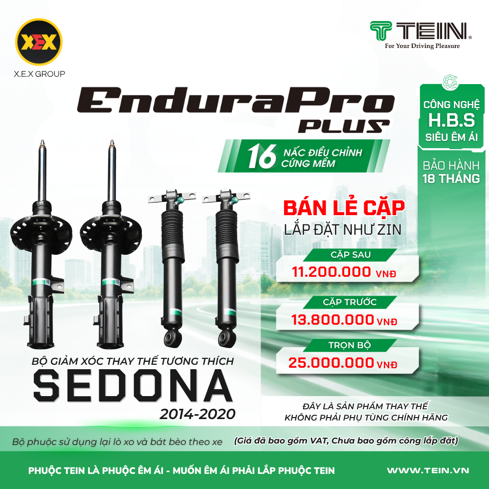 GIẢM XÓC THAY THẾ TƯƠNG THÍCH KIA SEDONA (2014-2020) TEIN ENDURAPRO PLUS