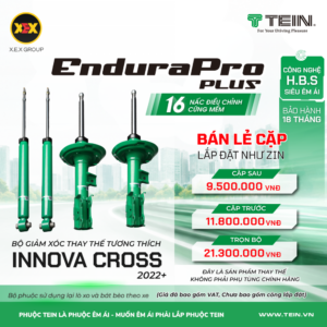 GIẢM XÓC THAY THẾ TƯƠNG THÍCH TOYOTA INNOVA CROSS (2022+) TEIN ENDURAPRO PLUS
