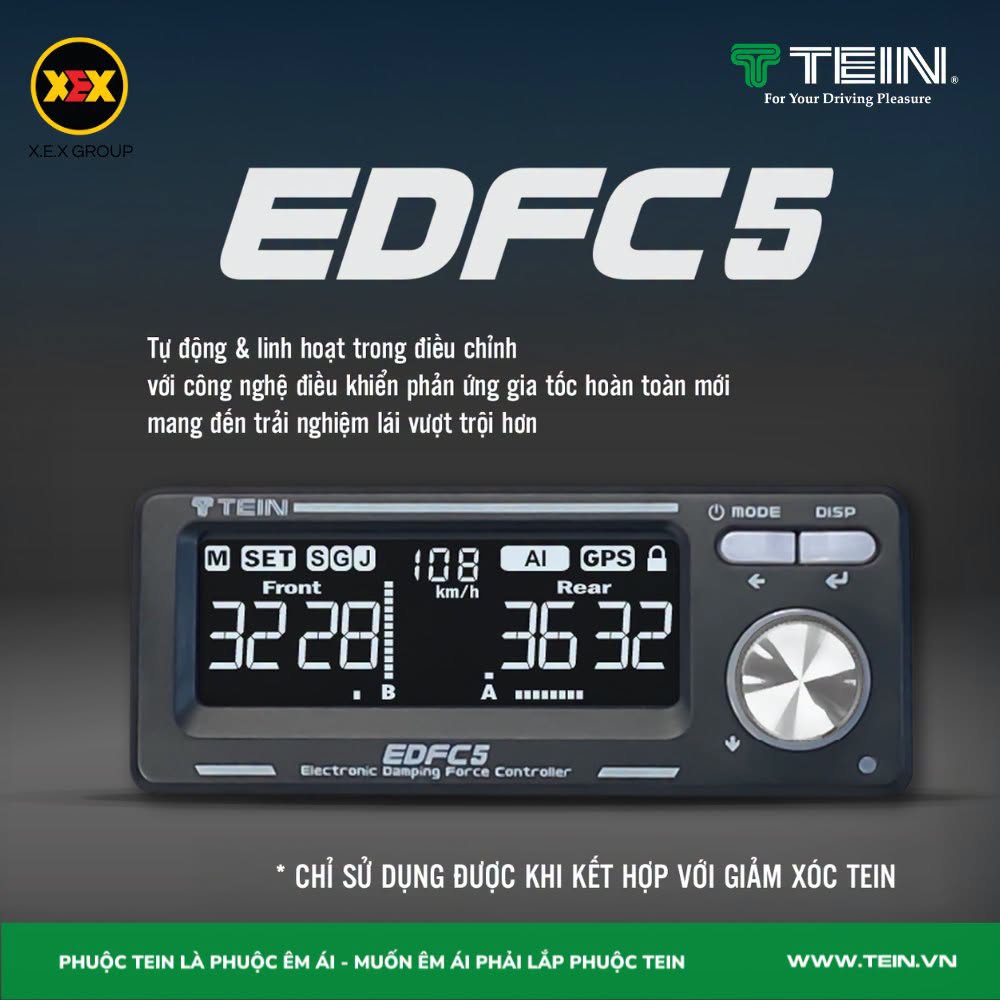 TEIN EDFC: Khám phá công nghệ điều khiển giảm chấn điện tử trên EDFC5