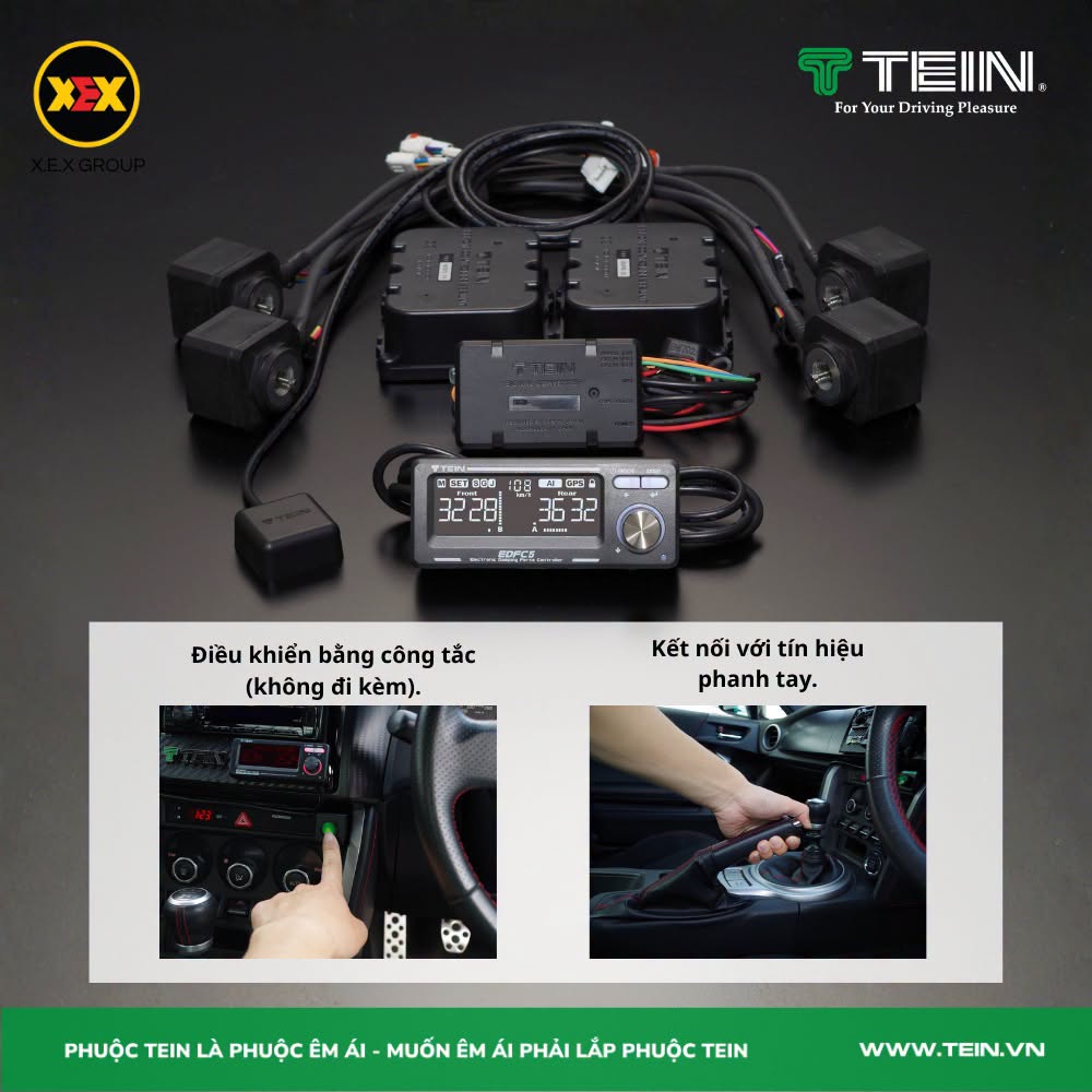 TEIN EDFC 5 – Bộ điều khiển lực giảm chấn điện tử thông minh tích hợp AI & GPS
